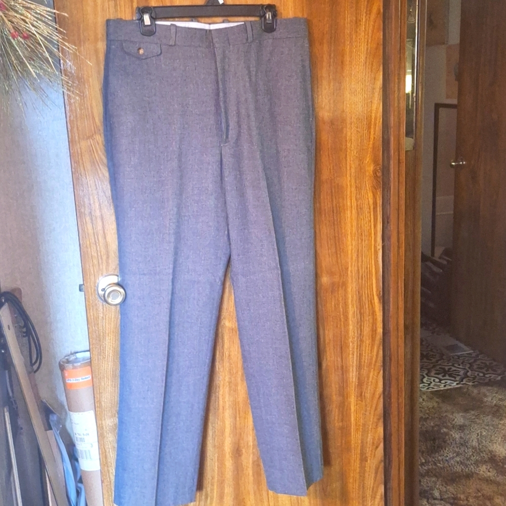 Men's Wool Blend Dress Slacks